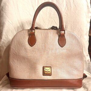 Dooney & Bourke Embossed Lizard Zip Zip Satchel